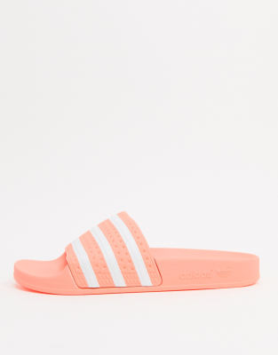 pink adilette slides