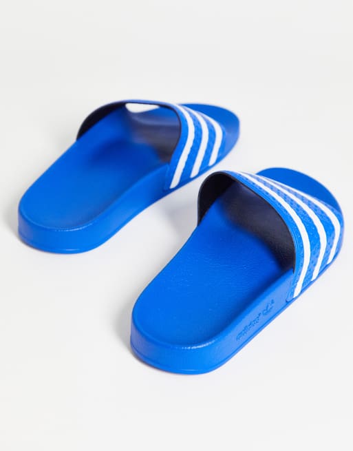 Adidas discount slippers blauw