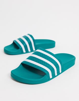 Groene sale adidas slippers