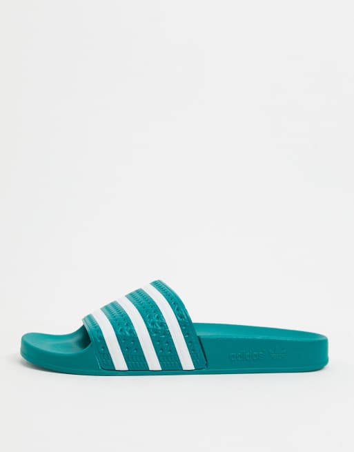 Adidas Originals Groene Adidas Slippers Adidas Originals Adilette