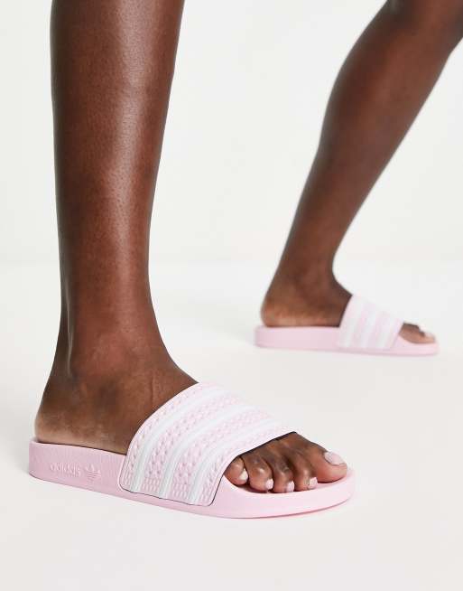 Adidas badslippers cheap licht roze