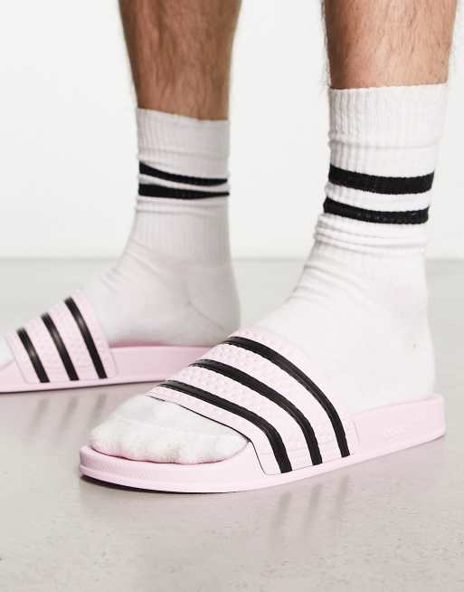 adidas Originals Adilette Slippers in lichtroze