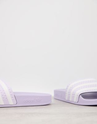 adidas lila slipper