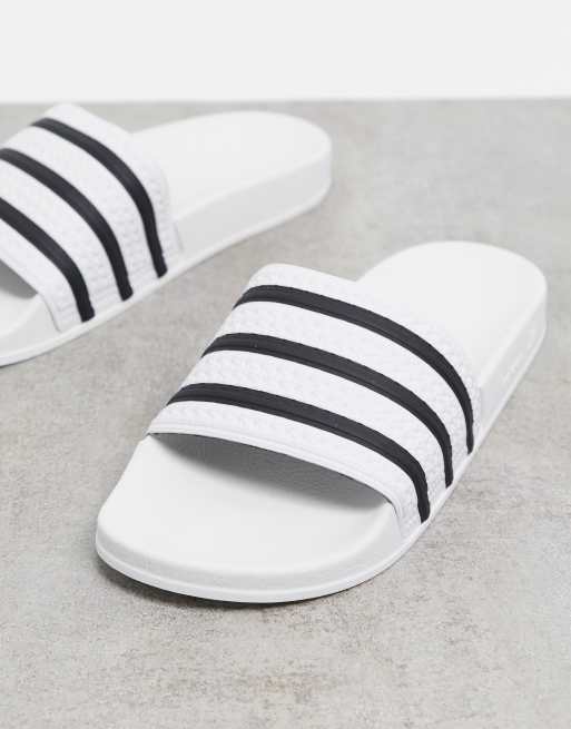 Adidas zwarte slippers hot sale