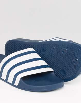 adidas blue sliders