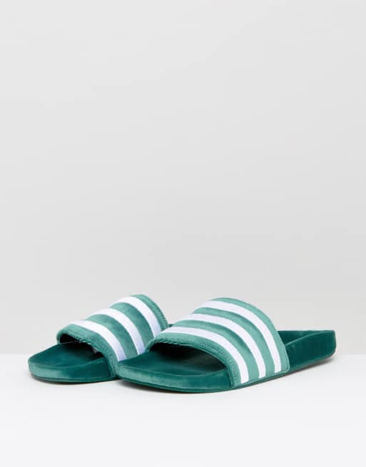 Adidas adilette store velvet slides