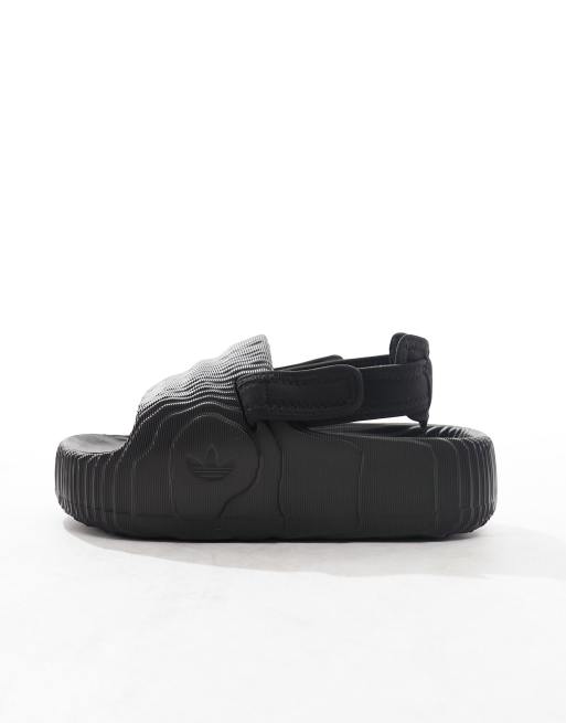 adidas Originals – Adilette 22 XLG – Czarne klapki | ASOS