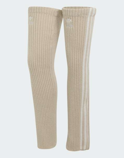 adidas Originals Adiluna season 2 x jennie calentadores de pierna altos hasta la rodilla en bliss / white - view 1