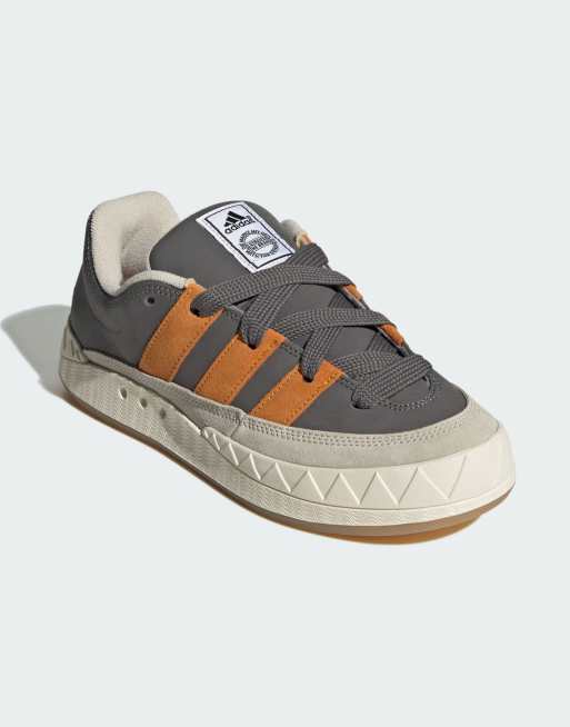 adidas Originals - Adimatic - Baskets - Gris, orange, aluminium