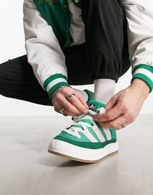 adidas Originals Adimatic sneakers in green - ASOS Price Checker