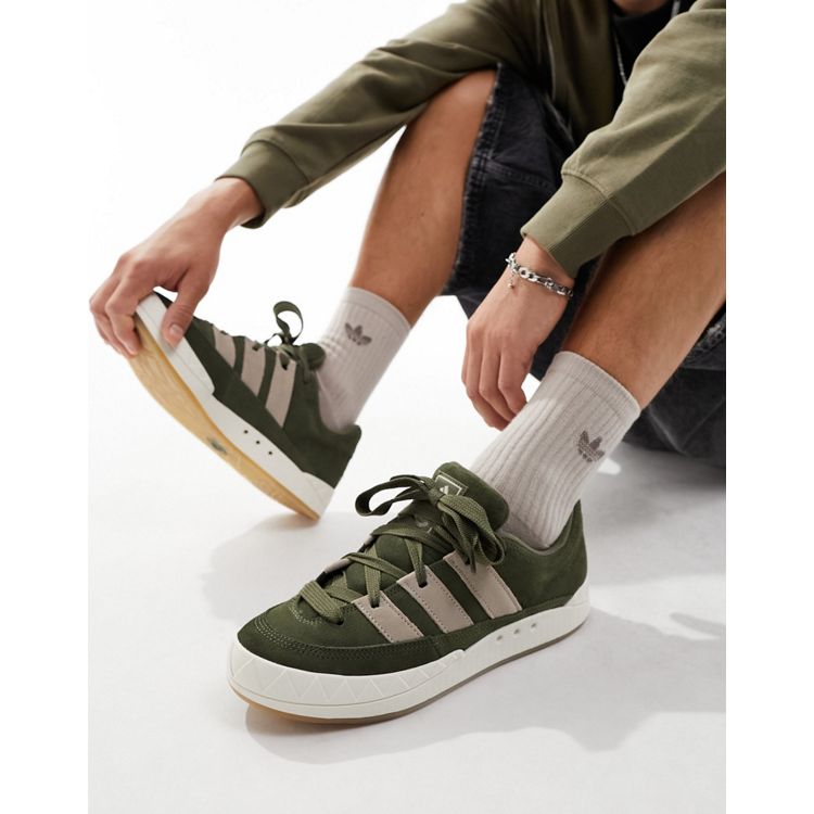 adidas Originals Adimatic sneakers in khaki | ASOS