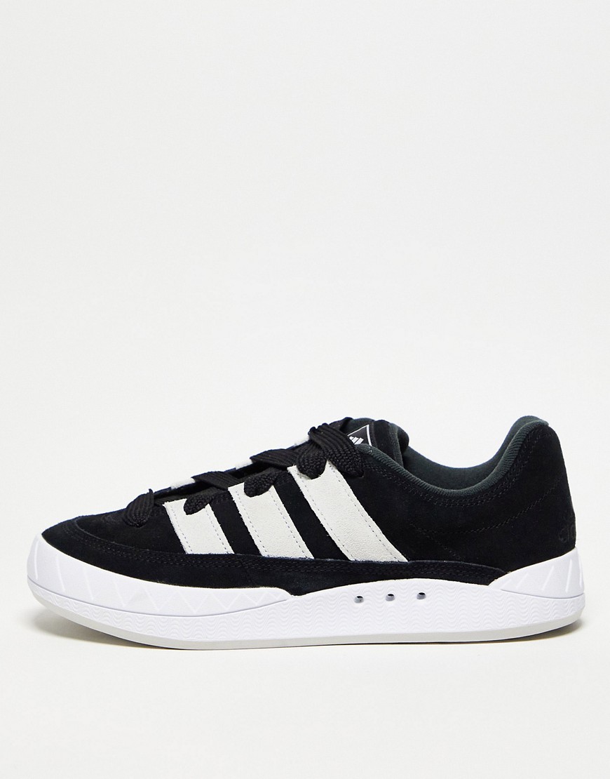 adidas Originals Adimatic trainers in black and white