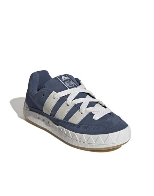 adidas Originals Adimatic trainers in blue and white