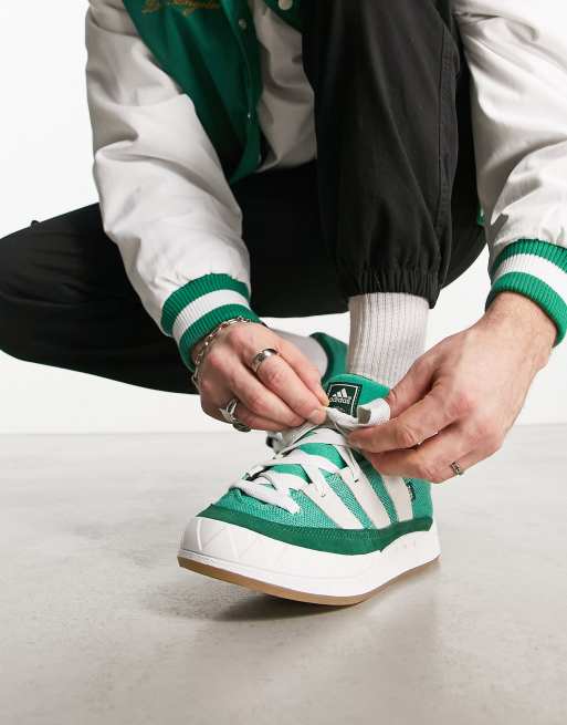 adidas Originals adimatic trainers in green | ASOS