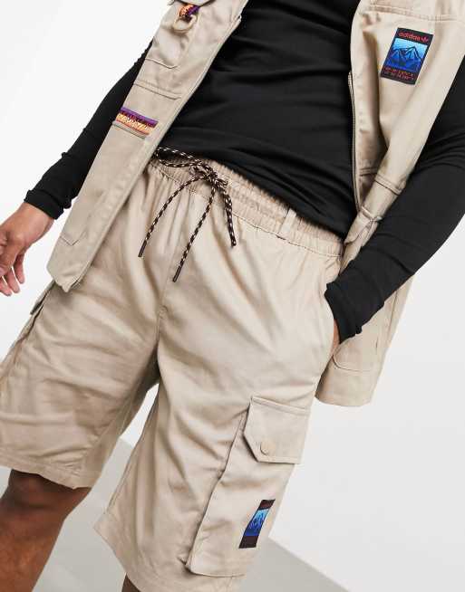 adidas Originals adiplore cargo shorts in khaki ASOS