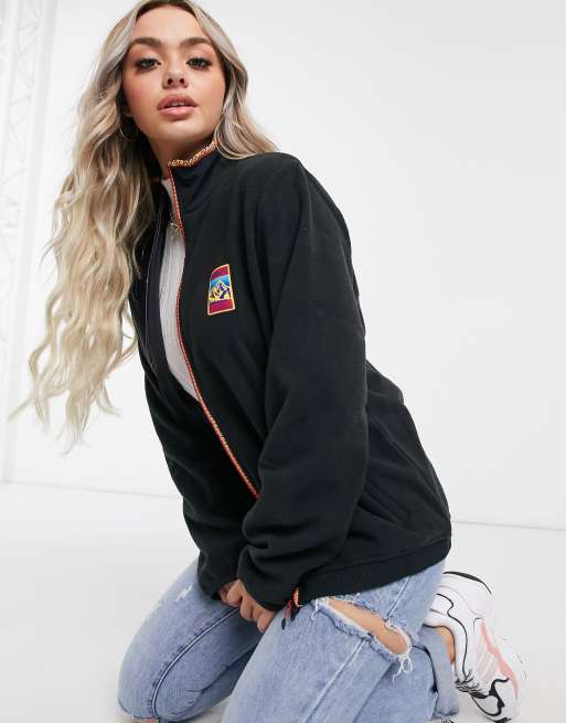 adidas Originals - Adiplore - Jack van polarfleece in zwart