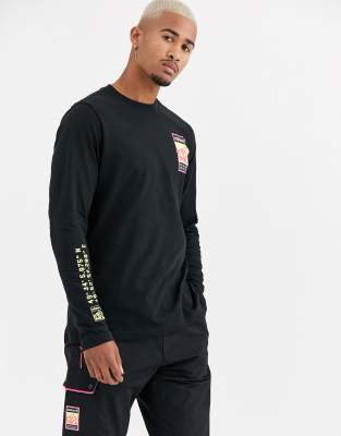 adidas black full sleeve t shirt