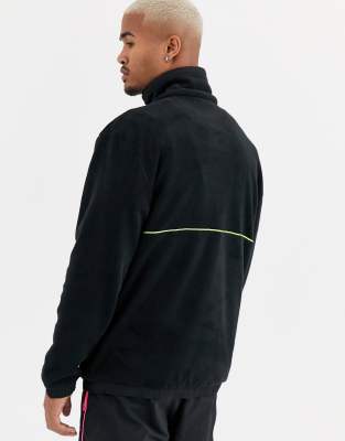 adidas black fleece jacket