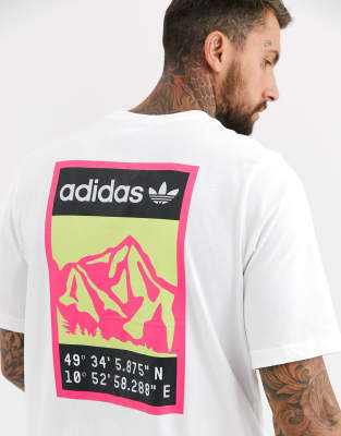 adidas t shirt with logo on back