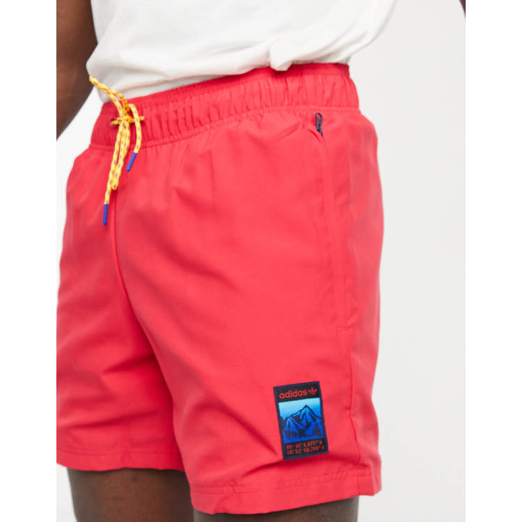 adidas Originals adiplore woven shorts in pink | ASOS