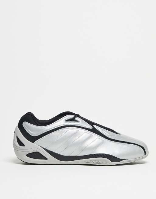 adidas Originals – Adiracer – Silverfärgade och svarta träningsskor 