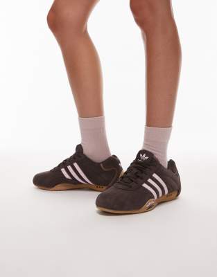 adidas Originals AdiRacer trainers in brown and pink - view 1