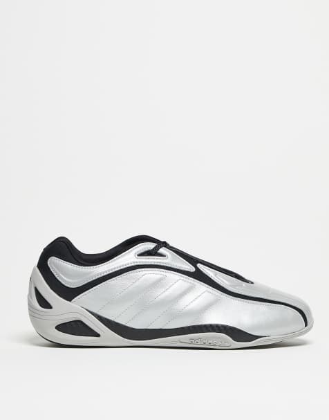 adidas Originals Adiracer trainers in silver and black - view 1