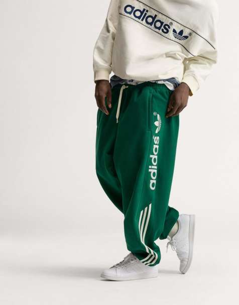 adidas Originals Adisignature nye joggingbukser i mørkegrøn - view 1