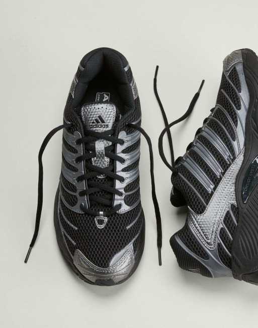 adidas Originals Adistar Control 3 Sneaker in Schwarz und Metallic-Grau, 3 von 7