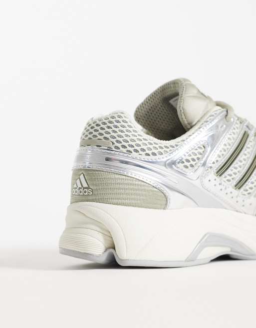 adidas Originals Adistar Control 5 baskets blanches et argentées, 3 de 5