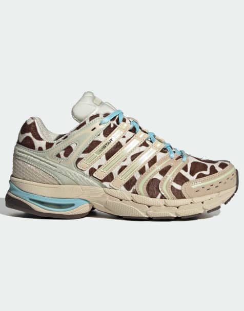 adidas Originals – Adistar Control 5 – Giraffmönstrade träningsskor med blå skosnören - view 1