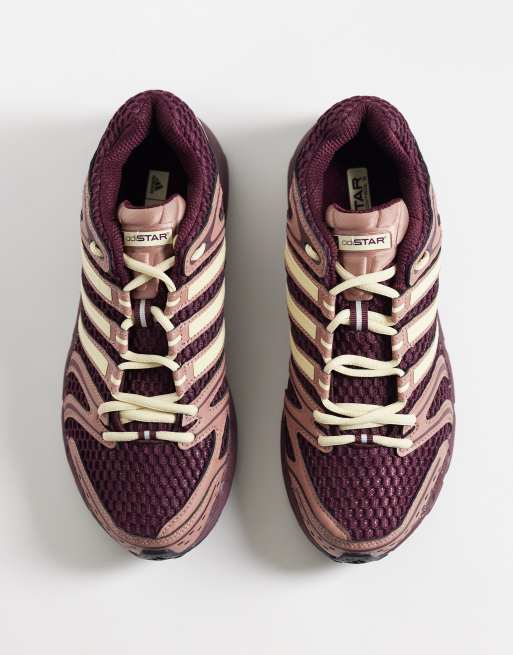 adidas Originals Adistar Control 5 Sneaker in Burgunderrot und Gelb, 2 von 5