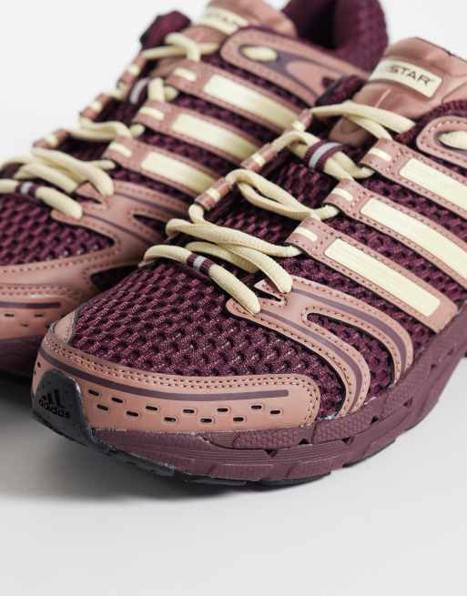 adidas Originals Adistar Control 5 Sneaker in Burgunderrot und Gelb, 3 von 5