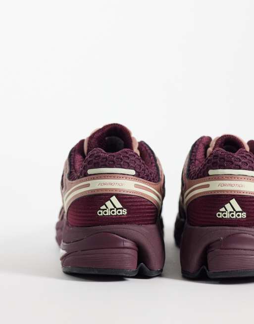 adidas Originals Adistar Control 5 Sneaker in Burgunderrot und Gelb, 4 von 5