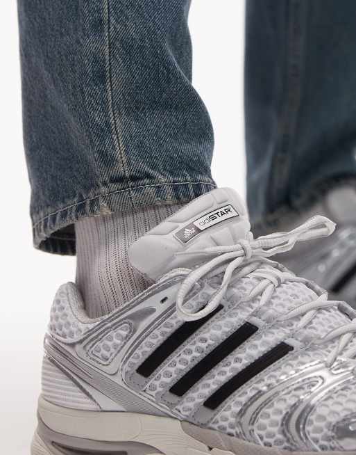 adidas Originals – Adistar Control 5 – Sneaker in Silber mit den drei Streifen in Schwarz, 3 von 5