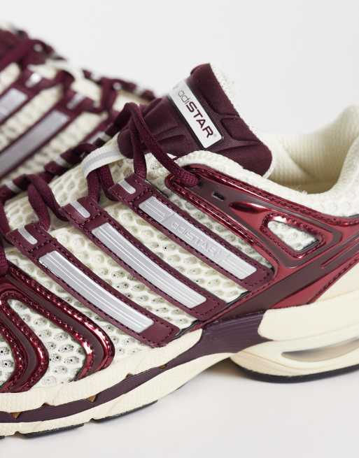 adidas Originals Adistar Control 5 Sneaker in Wollweiß und Burgunderrot, 3 von 5