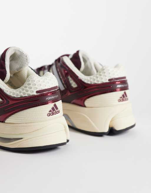 adidas Originals Adistar Control 5 Sneaker in Wollweiß und Burgunderrot, 4 von 5