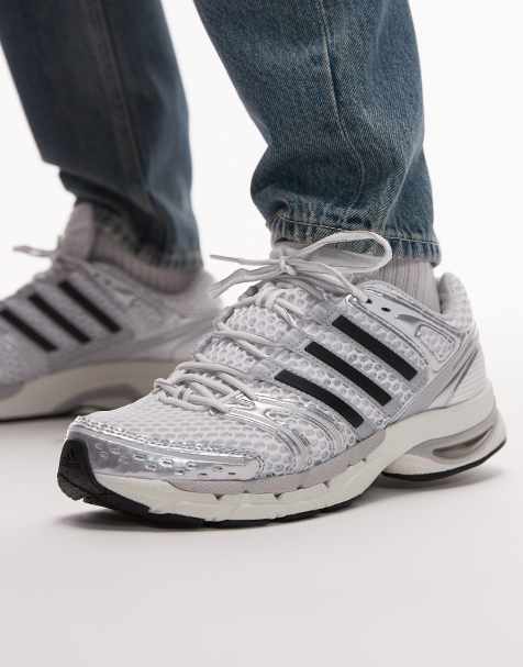 adidas Originals - Adistar Control 5 - Sneakers argento con 3 strisce nere - view 1