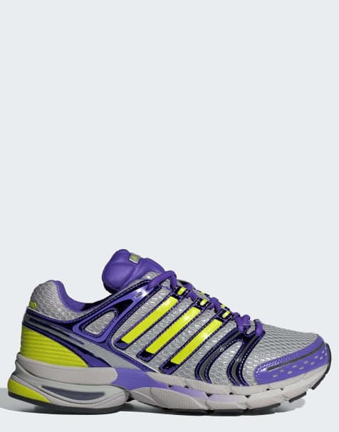 adidas Originals Adistar Control 5 sneakers i lilla og neon gul - view 1