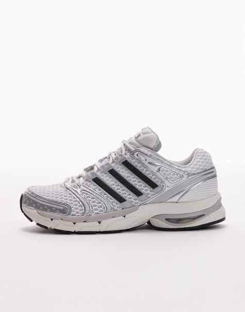 adidas gazelle silver green womens adidas Men's Court Stabil Volleyball Shoe White/Black / 9 main image 1