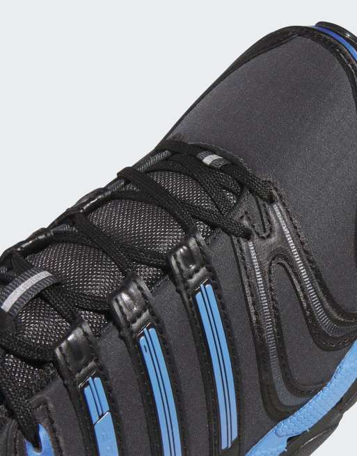 adidas Originals Adistar Control 5 sneakers nere e blu, 3 di 4