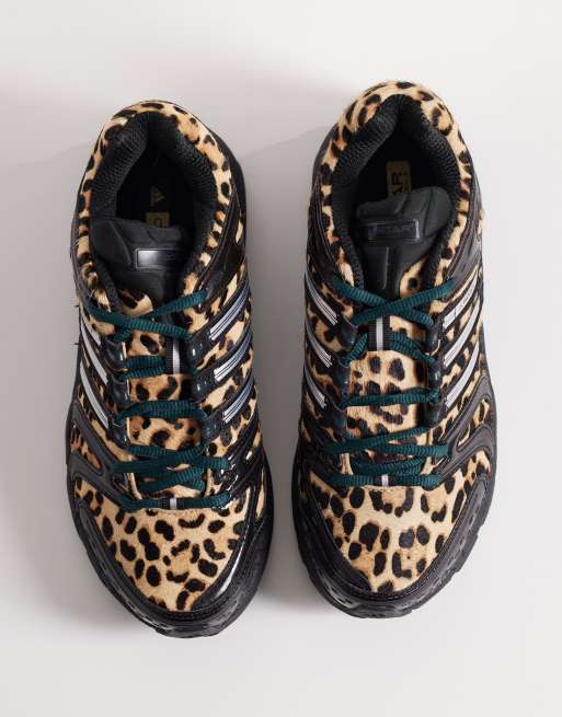 adidas Originals - Adistar Control 5 - Sneakers nere e leopardate , 4 di 5