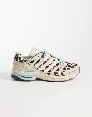 Adidas Originals Adistar Control 5 Sneakers With Giraffe Print Detail In Multi
