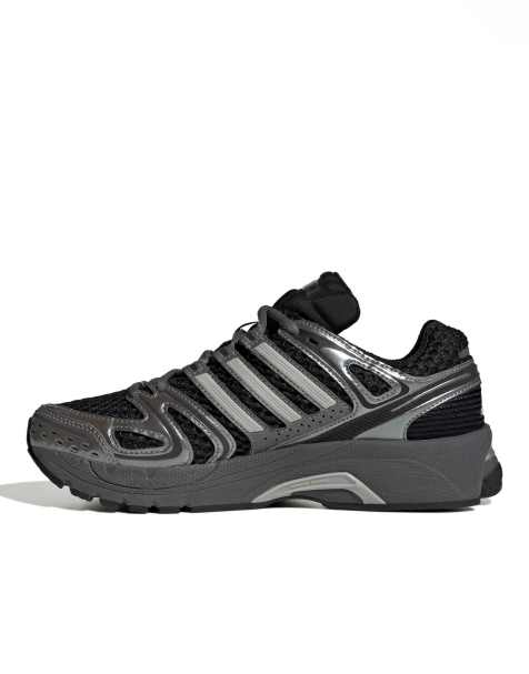 adidas Originals Adistar Control 5 trainers in black and silver - view 1