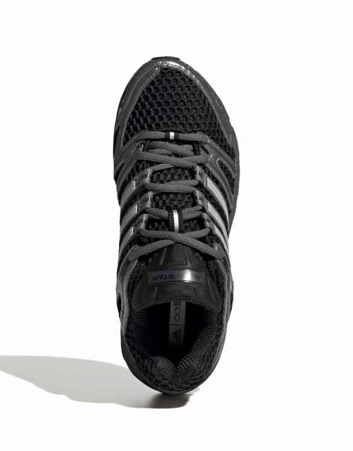 adidas Originals Adistar Control 5 trainers in black and silver, 2 of 5