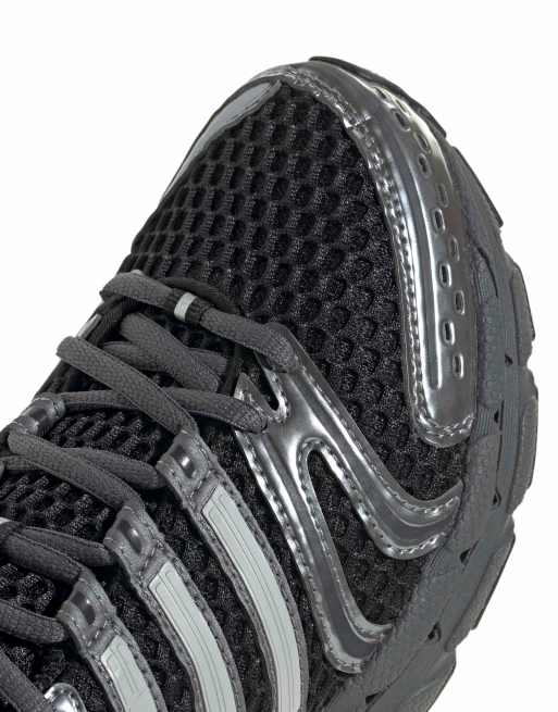 adidas Originals Adistar Control 5 trainers in black and silver, 3 of 5