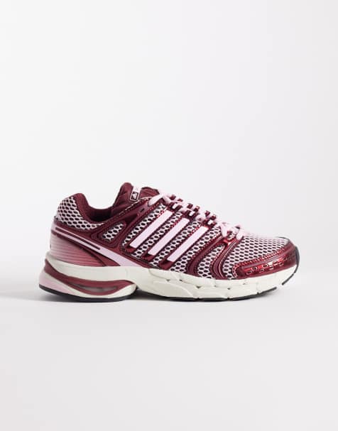 adidas Originals Adistar Control 5 trainers in burgundy and pink - view 1