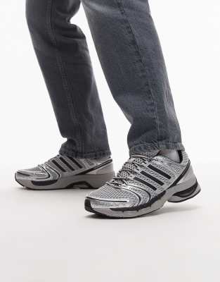  Adistar Control 5 trainers in silver and black