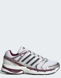 adidas Originals Adistar control 5 trainers in white and burgundy