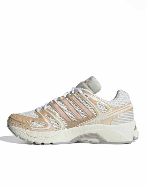 adidas Originals Adistar Control 5 trainers in white and light pink - view 1